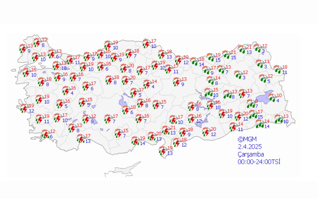 Bolu hava durumu 2 Nisan, 2025 bahar tahmini, Abant hava raporu